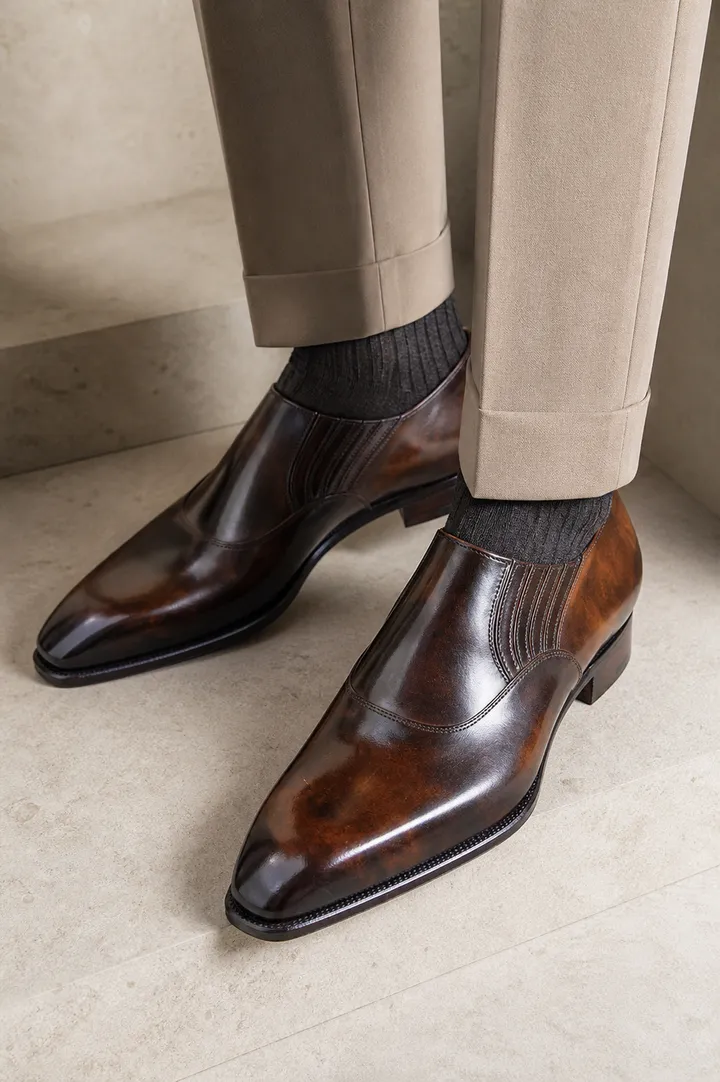 Slip-On Loafer in Museum Calf Tan